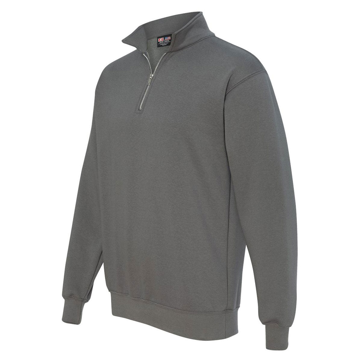 Bayside Men's Charcoal USA-Made Quarter Zip Pullover: The Ultimate Customizable Sweatshirt