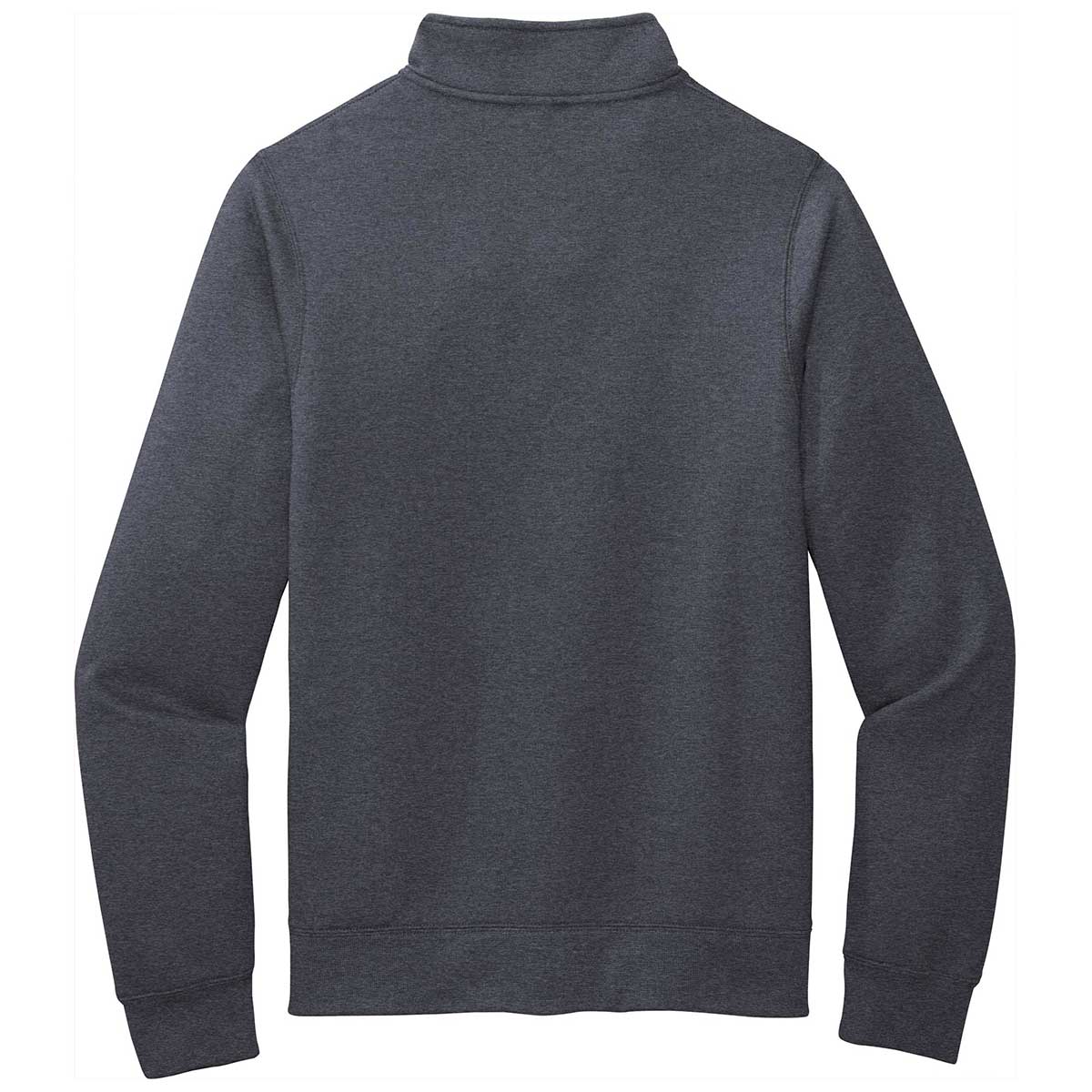 Port & Company Men's Heather Navy Core Fleece Cadet Full-Zip Sweatshirt: Cozy and Customizable