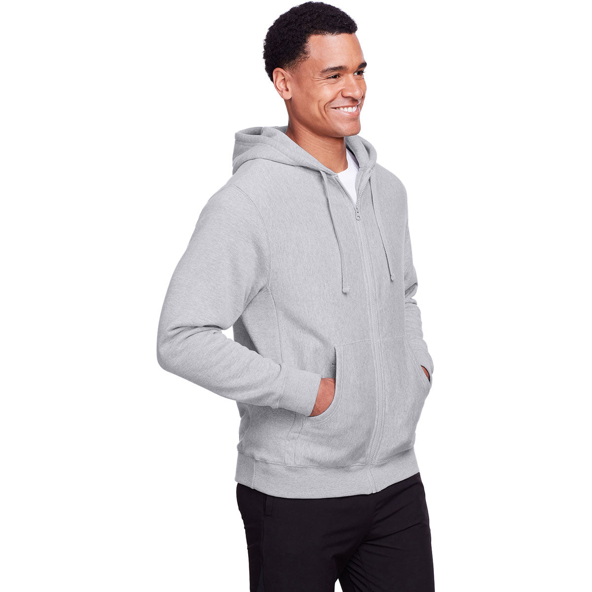 Team 365 Men's HydroSport Heavyweight Full-Zip Hoodie - Perfect for Big Games