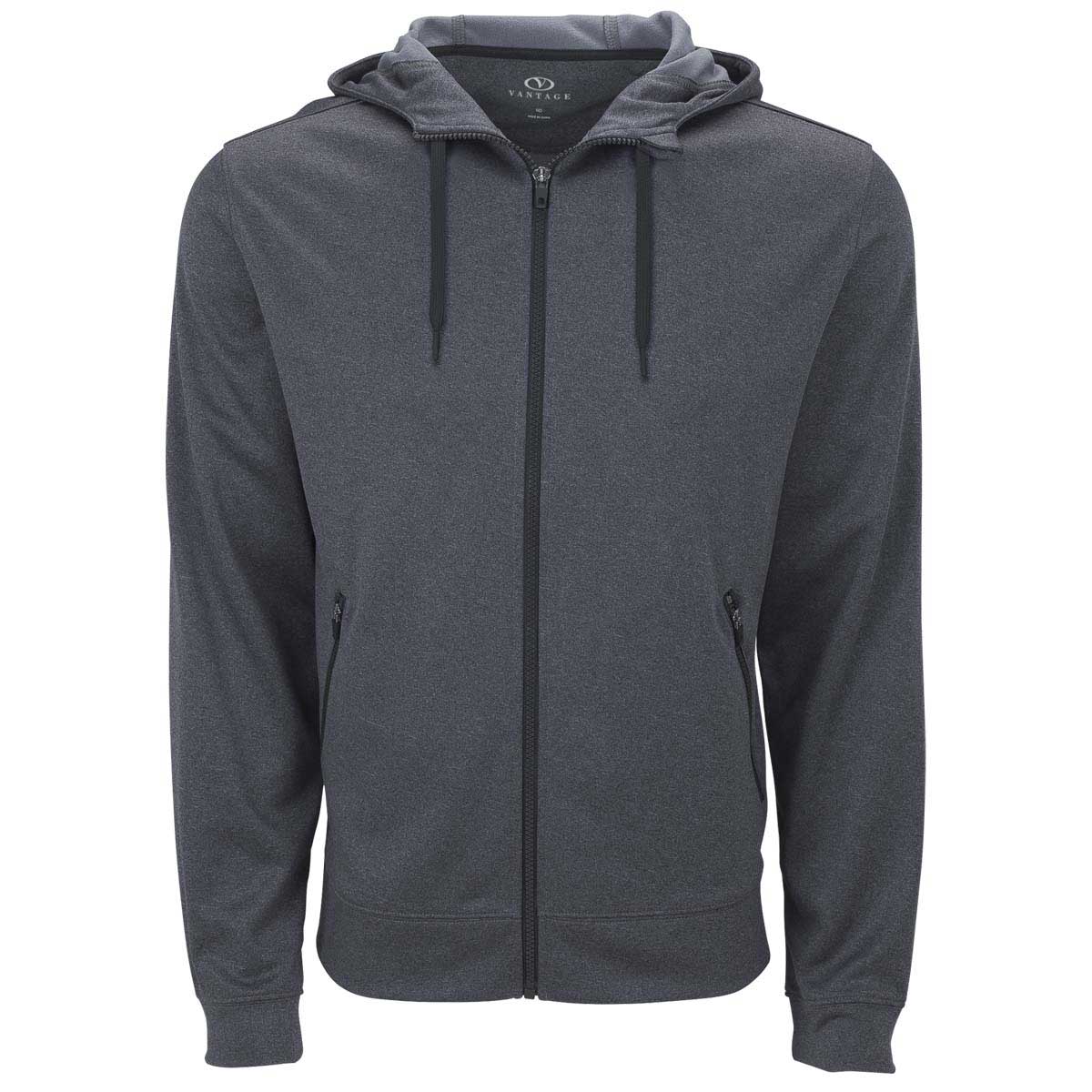 Vantage Men's Dark Grey Street Hoodie - A Must - Have for Active Men