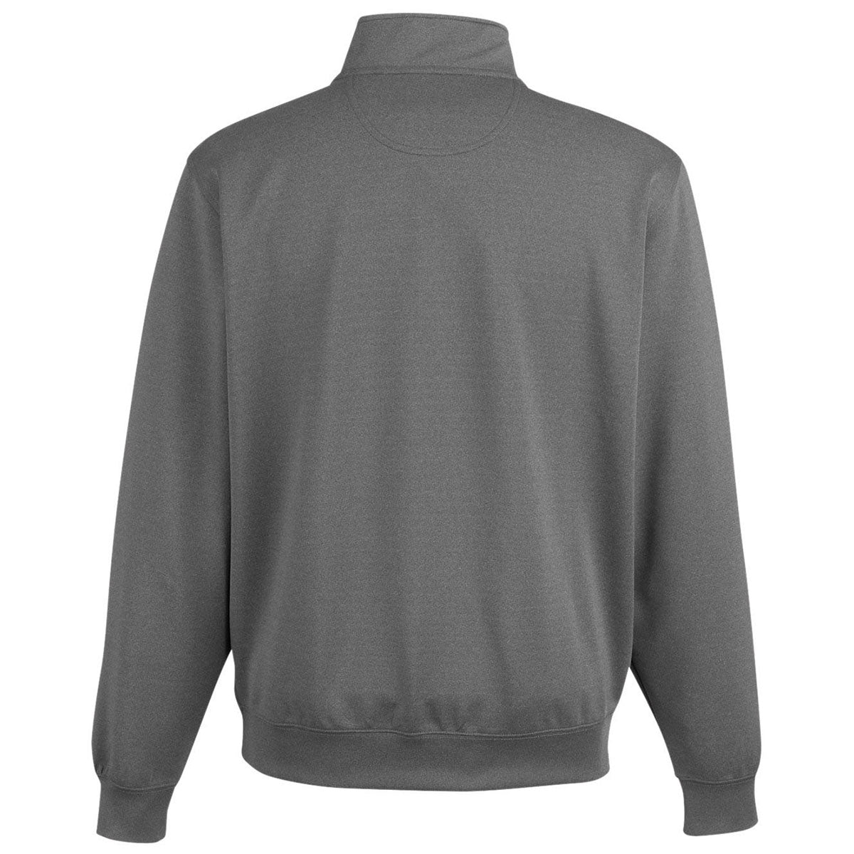 Fairway & Greene Men's Stylish Dark Shadow Grey Heather Caves Quarter-Zip Tech Pullover