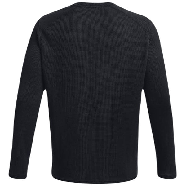 Under Armour Men's Black/Pitch Grey Waffle Max Crew - The Ultimate Warmth for Men