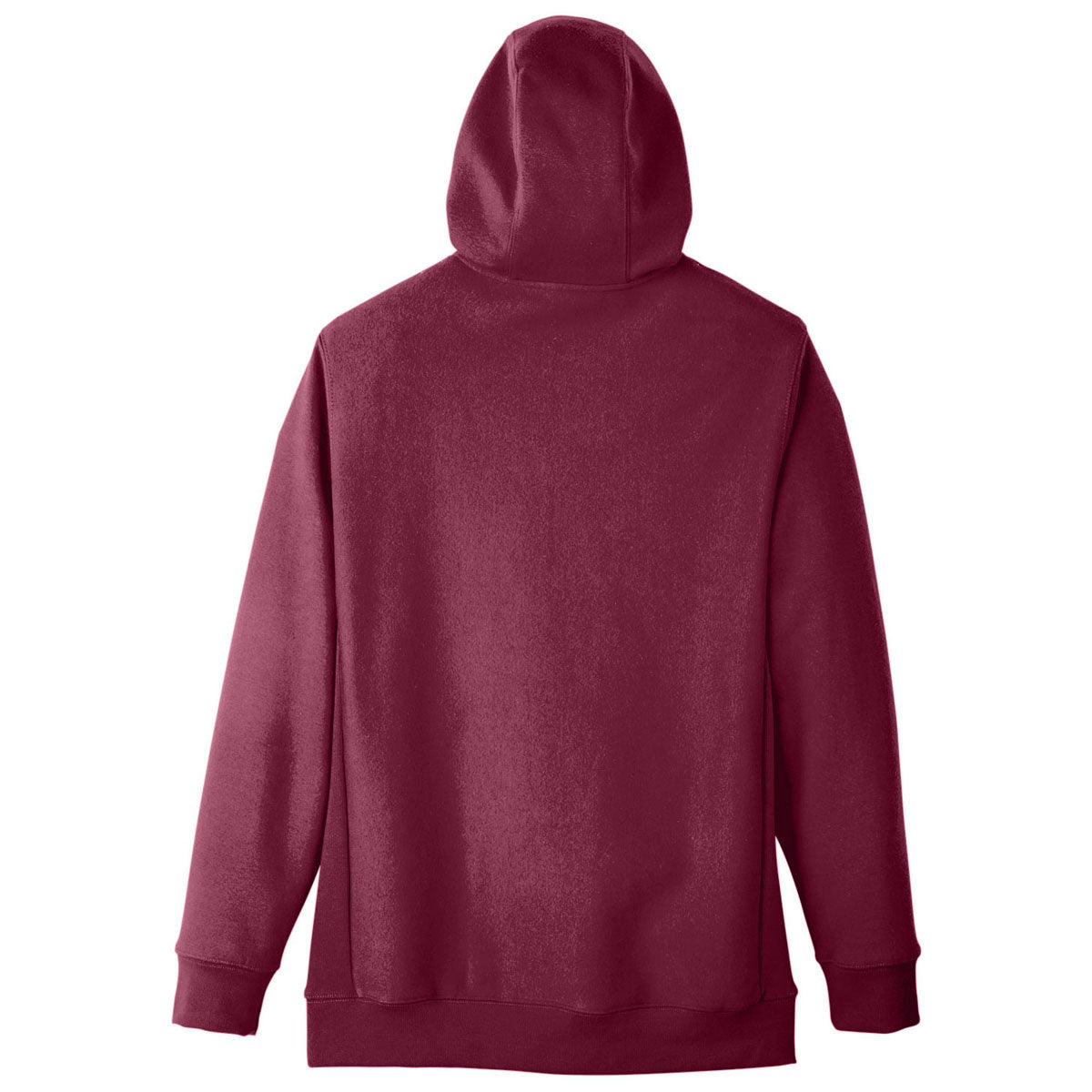 Team 365 Men's HydroSport Dark Maroon Heavyweight Full-Zip Hooded Sweatshirt - Ideal for Big Games