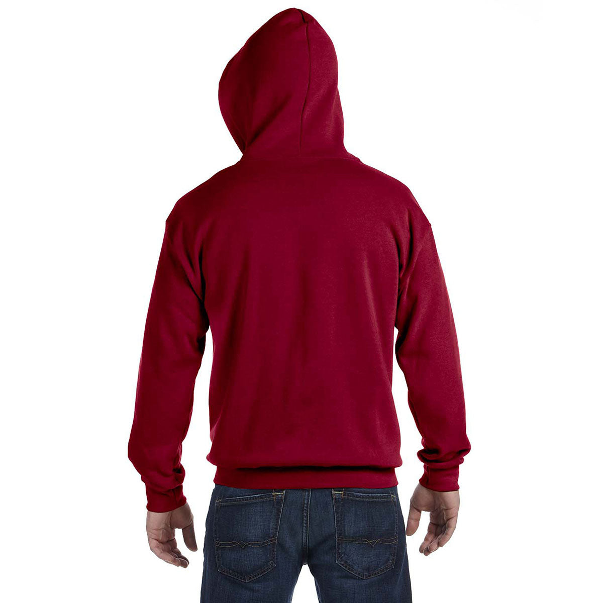 Gildan Unisex Cardinal Red Heavy Blend 50/50 Full Zip Hoodie - Ideal for Corporate Giveaways