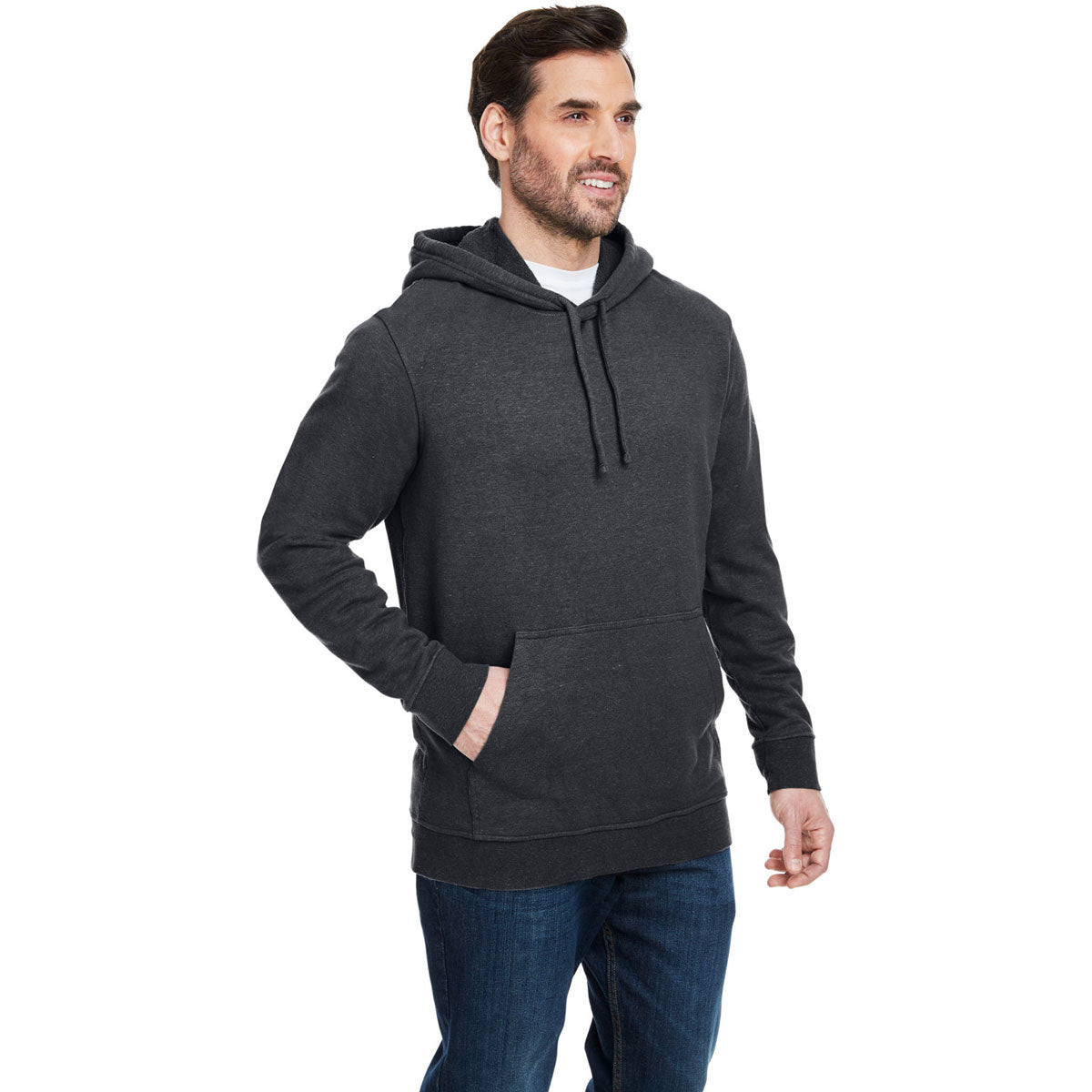 Econscious Men's Stylish Washed Black Hemp Hero Hoodie
