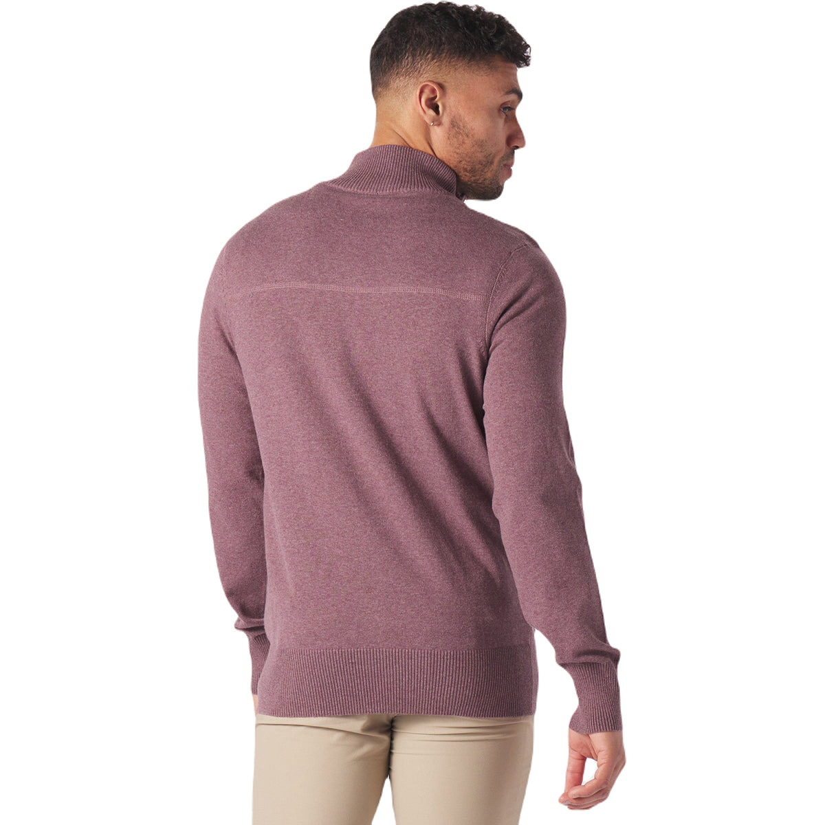 Glyder Men's Berry Wine Ace 1/4 Zip: A Stylish and Comfortable Sweater