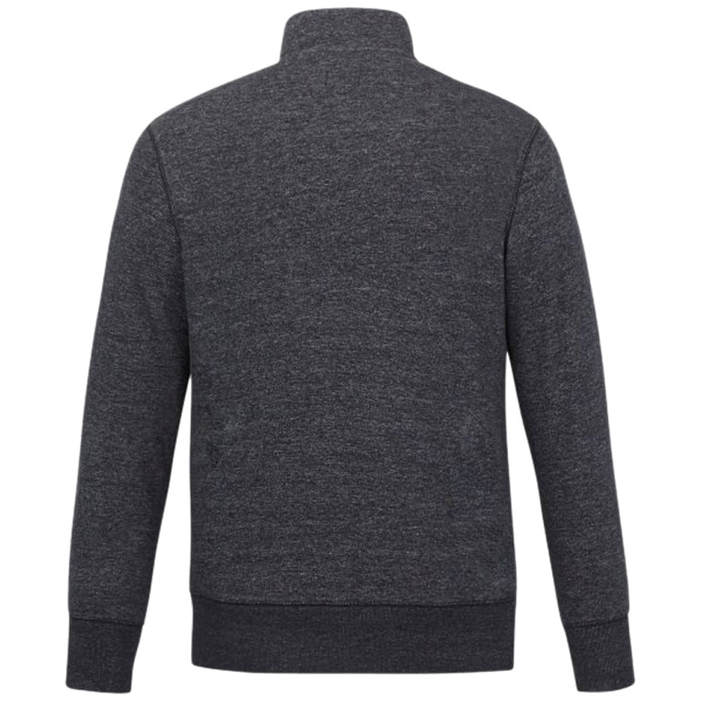 Roots73 Men's Stylish Black Mix Paddlecreek Fleece Quarter Zip - A Must - Have!