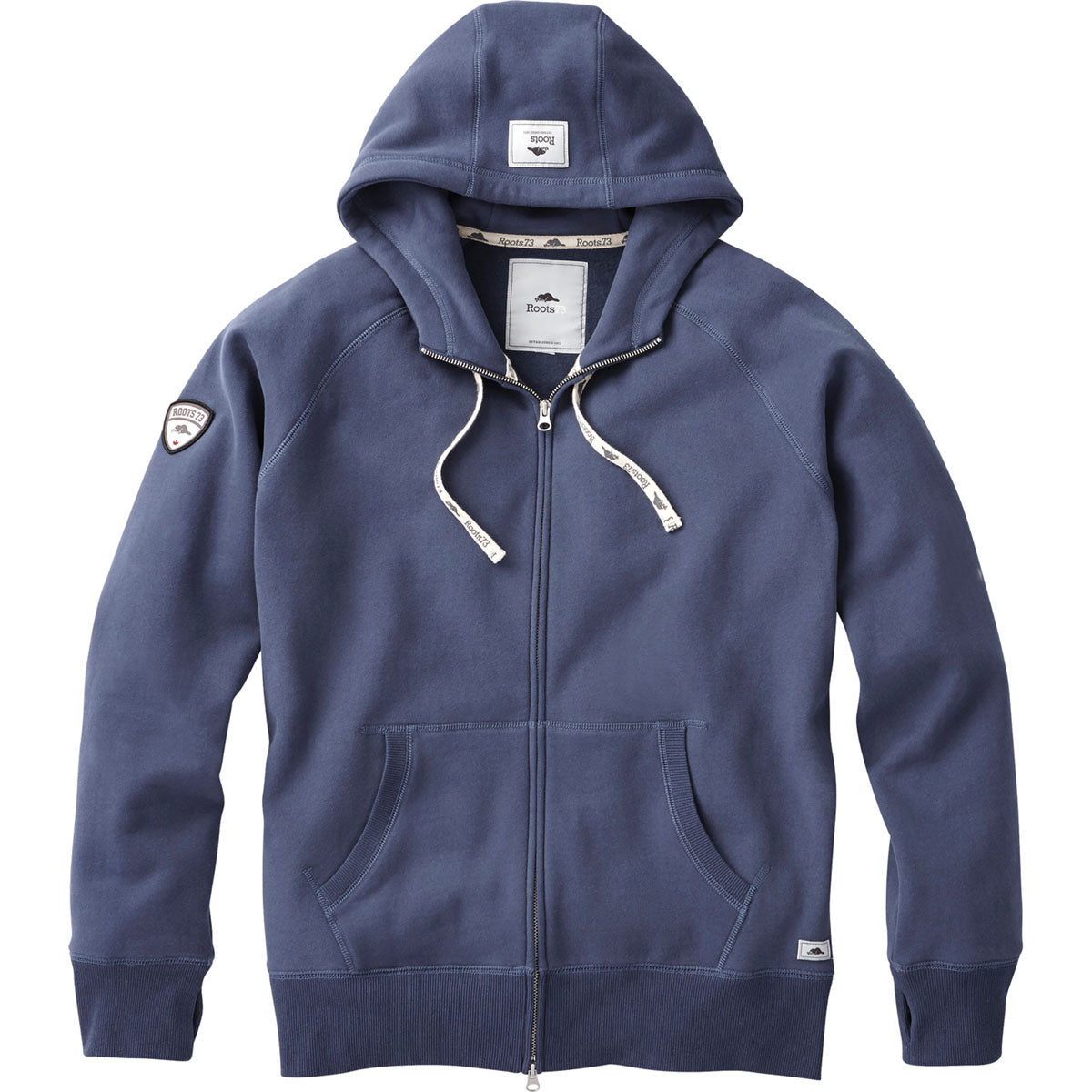 Roots73 Indigo Blue Riverside Full Zip Hoody - The Ultimate Chilly Day Essential