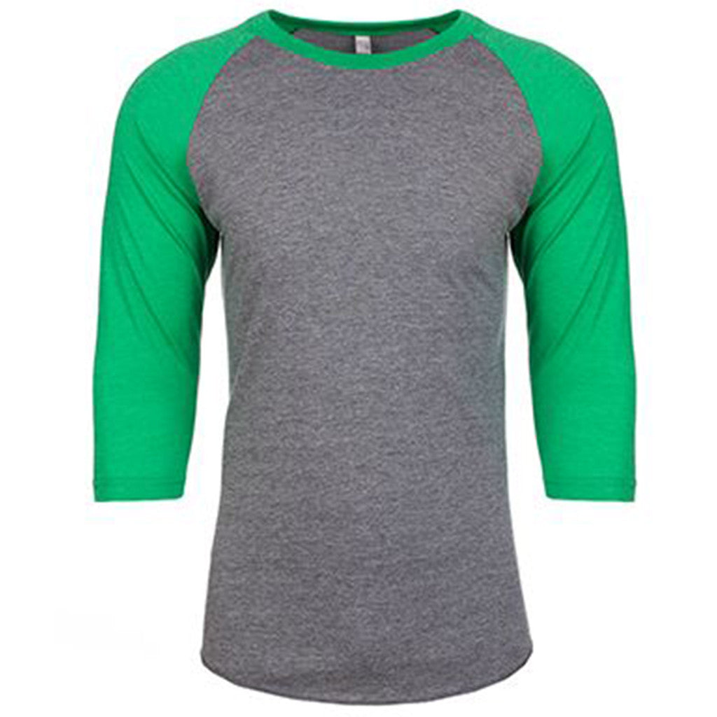 Next Level Unisex Envy Premium Heather Triblend 3/4-Sleeve Raglan Tee: Stand Out with Style!