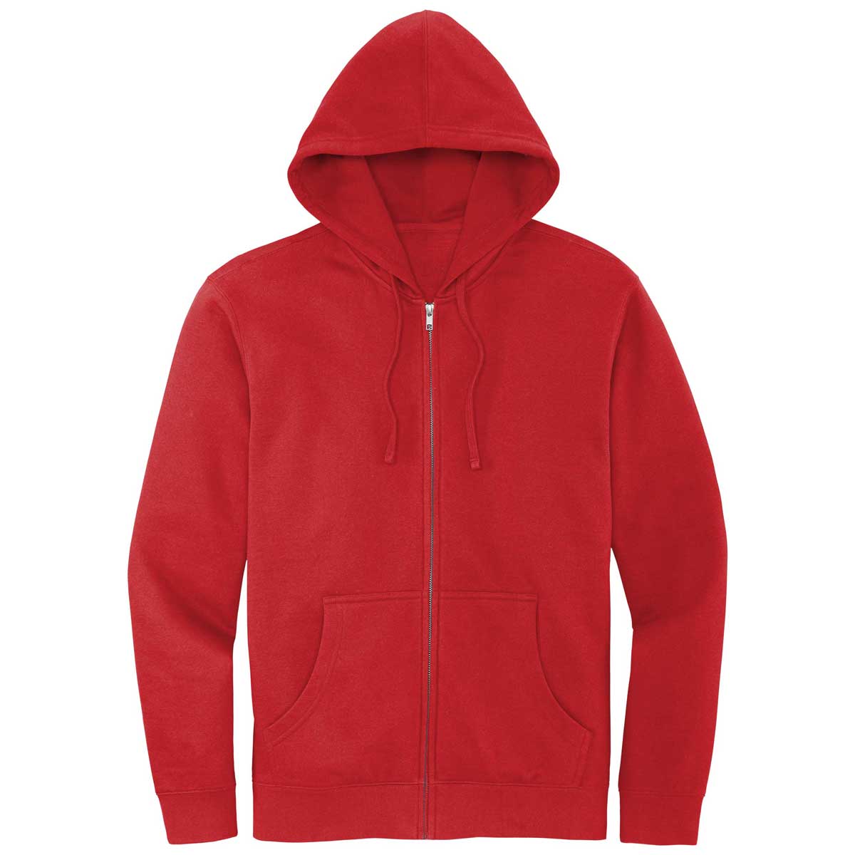 District Men's Stunning Red V.I.T. Fleece Full-Zip Hoodie