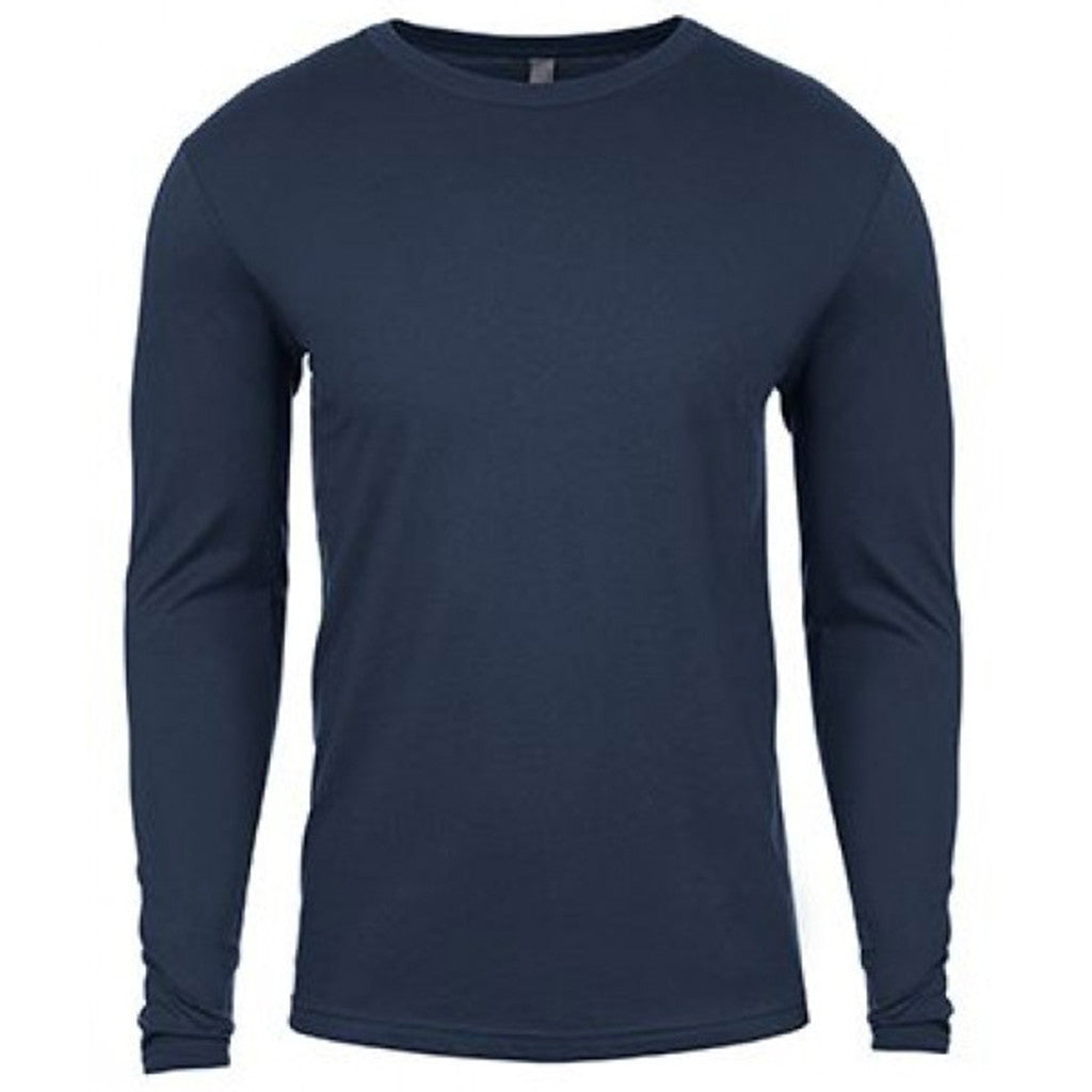 Next Level Men's Indigo Premium Fitted Long-Sleeve Crew Tee - A Must-Have!