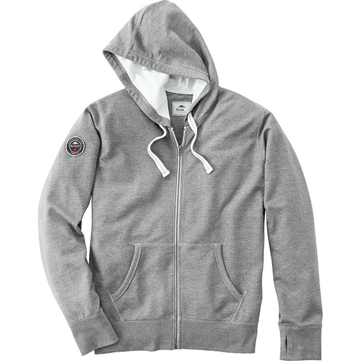 Roots73 Men's Grey Mix Sandylake Full Zip Hoody - Comfort and Style Combined