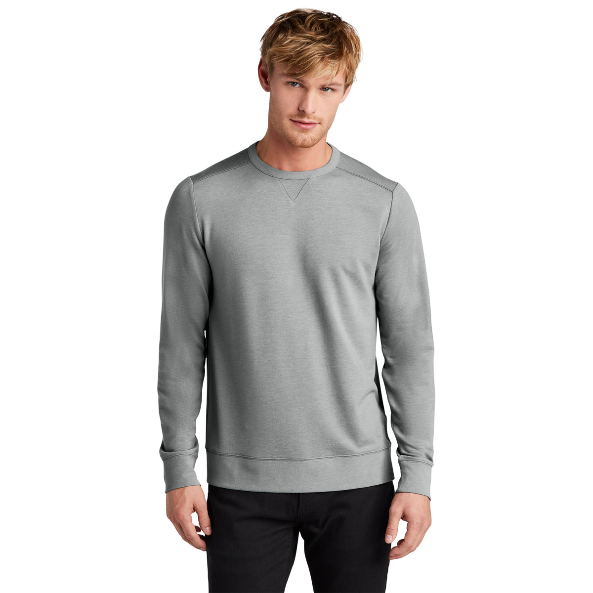 OGIO Men's Tarmac Grey Heather Luuma Flex Long Sleeve Crew - The Ultimate Promotional Tee