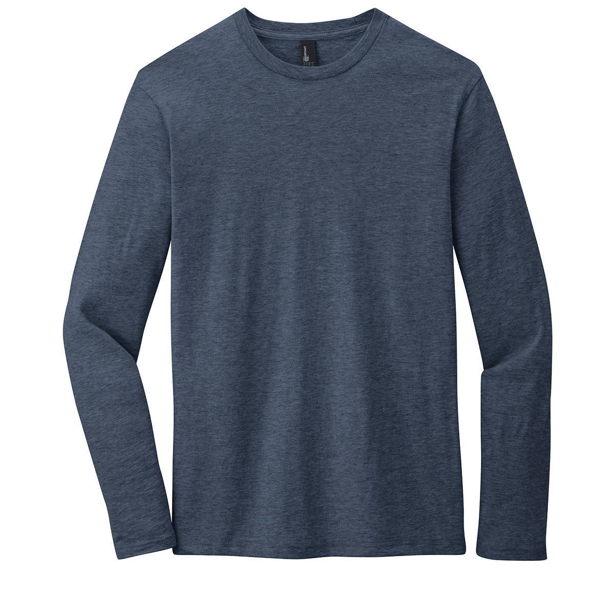 District Men's Navy Heathered Long Sleeve VIP Tee