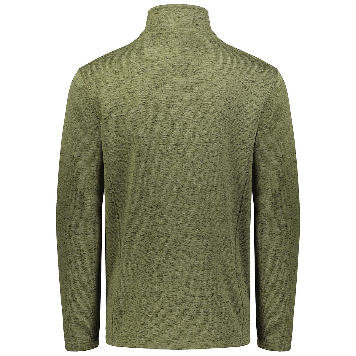 Holloway Men's Olive Heather Alpine Fleece 1/4 Zip Warm Pullover