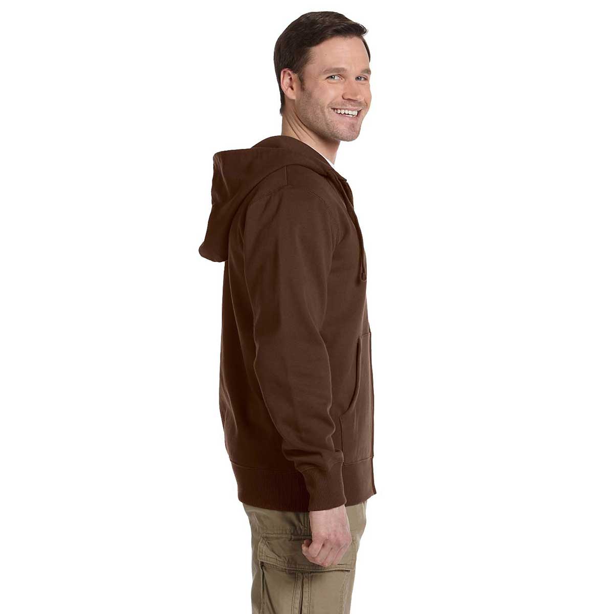 Econscious Men's Earthy Organic/Recycled Full-Zip Hoodie: A Sustainable Style Essential