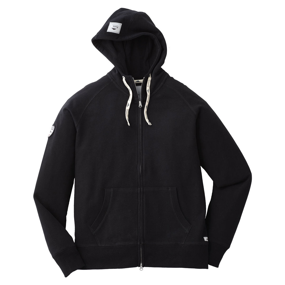 Roots73 Men's Stylish Black Riverside Full Zip Hoody