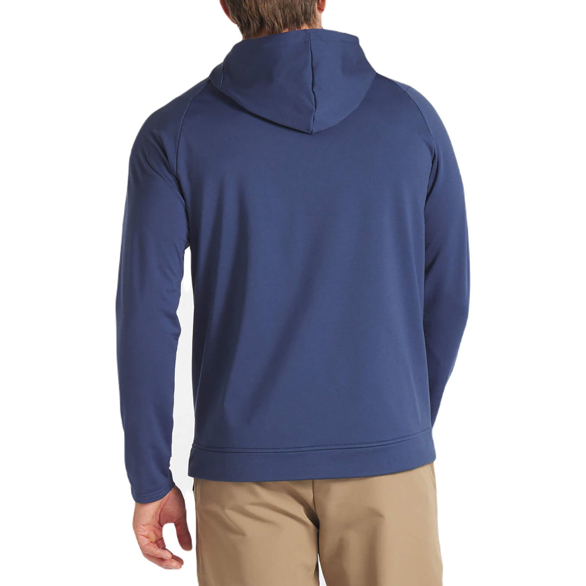 UNRL Men's Harbor Blue Crossover Half-Zip Hoodie - The Ultimate Comfort Essential