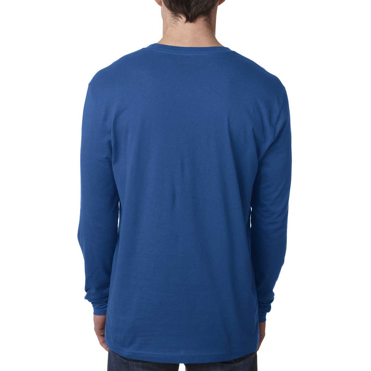 Next Level Men's Stunning Cool Blue Premium Fitted Long-Sleeve Crew Tee - A Must-Have!