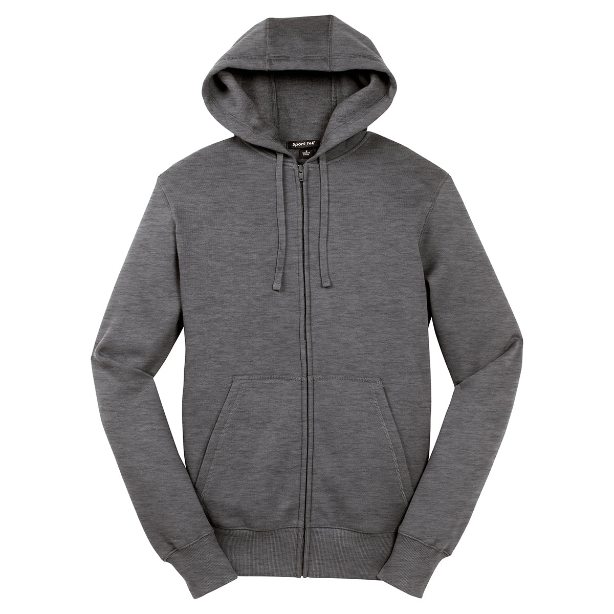 Sport-Tek Men's Stylish Vintage Heather Full-Zip Hooded Sweatshirt