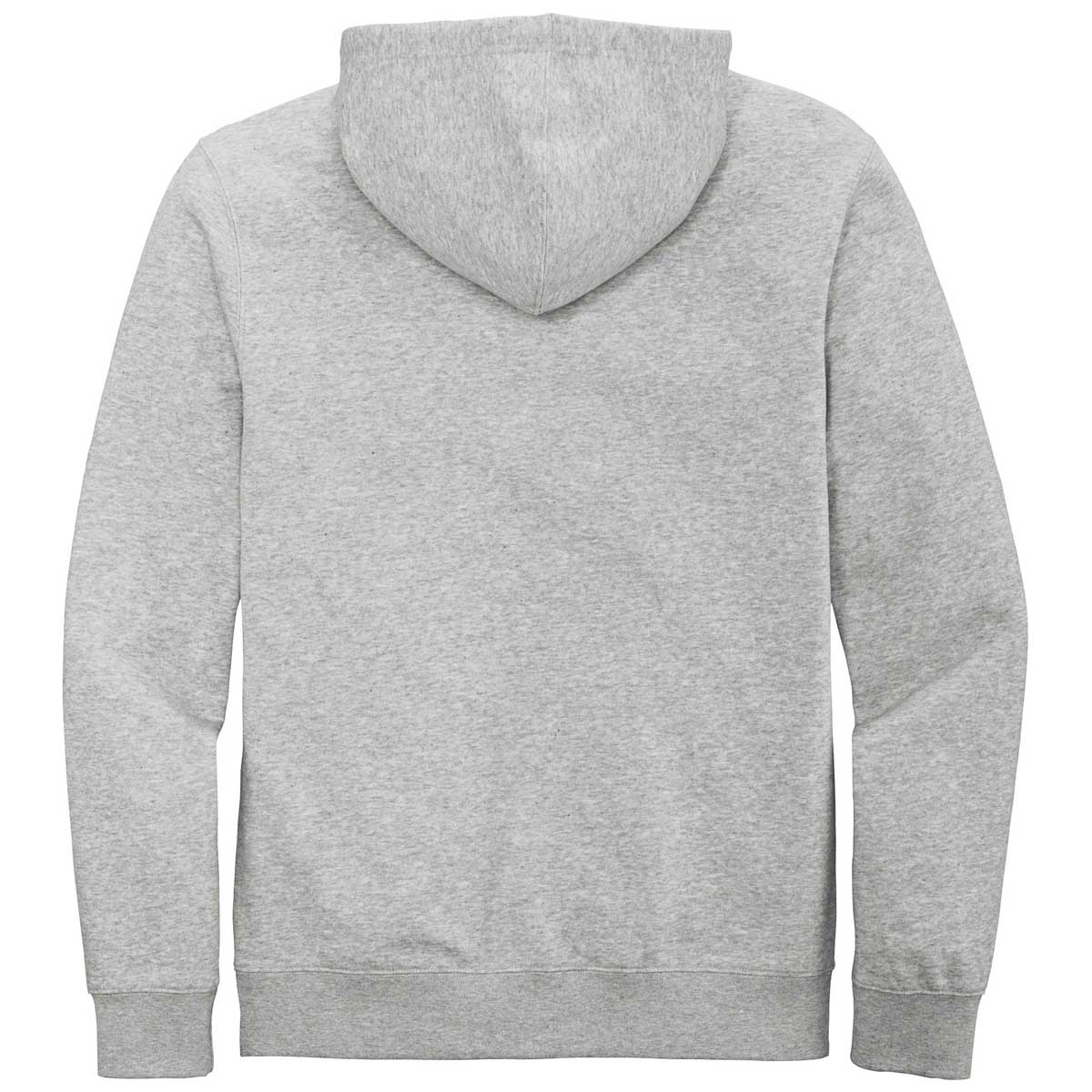 District Men's Light Heather Grey V.I.T. Fleece Full-Zip Hoodie - Your Ultimate Casual Essential