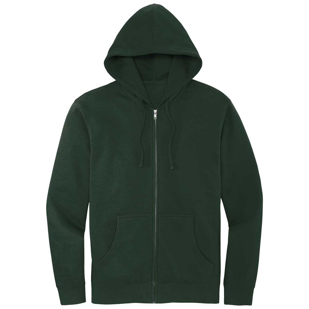 District Men's Forest Green V.I.T. Fleece Full-Zip Hoodie: A Must-Have for Men!