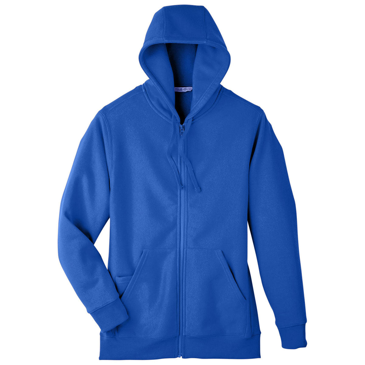 Team 365 Men's Royal Zone HydroSport Heavyweight Full-Zip Hoodie - Ideal for Big Games