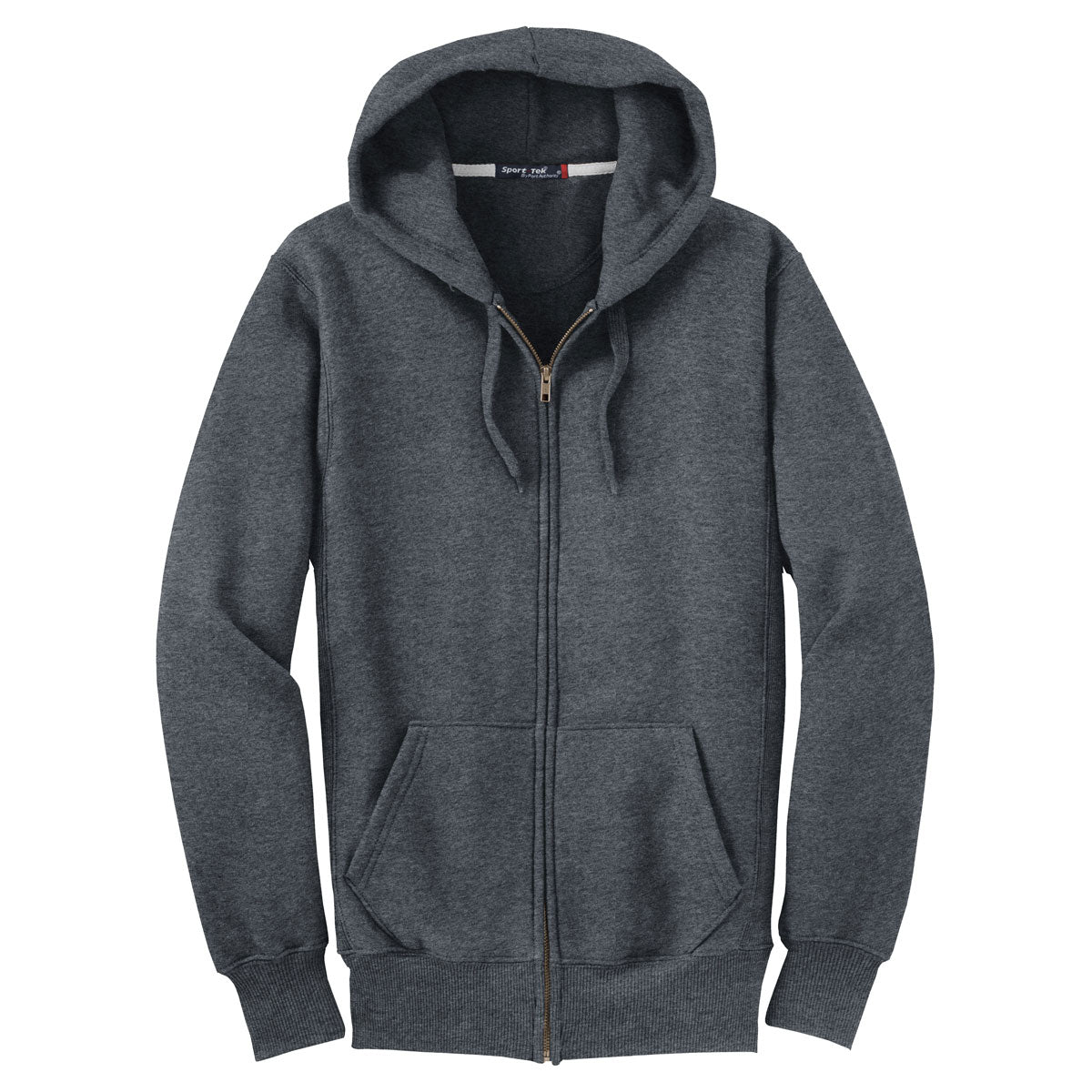 Sport-Tek Men's Graphite Heather Super Heavyweight Full-Zip Hoodie: The Ultimate Layering Essential