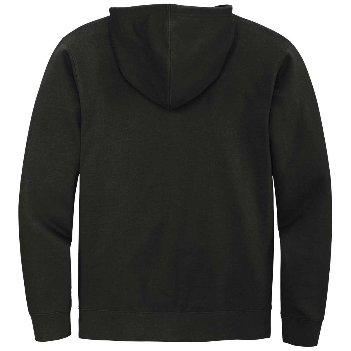 District Men's Stylish Black V.I.T. Fleece Full-Zip Hoodie
