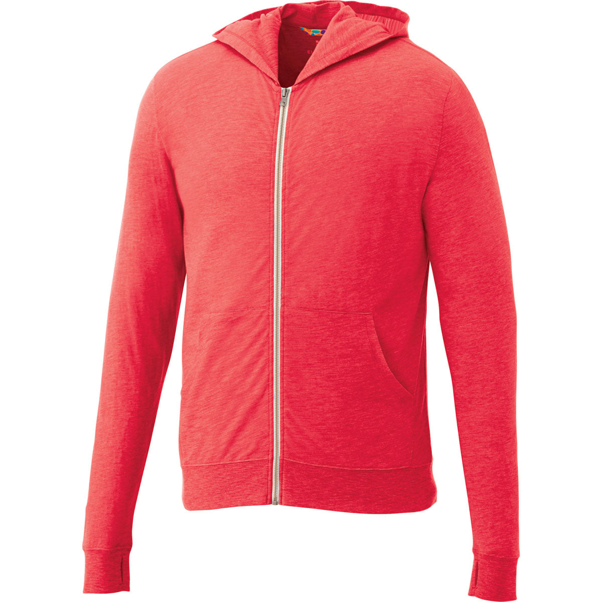 Elevate Men's Team Red Heather Garner Knit Full Zip Hoody - The Ultimate Athletic Style