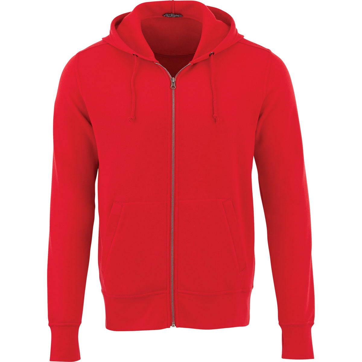 Elevate Men's Team Red Cypress Fleece Zip Hoody - Customizable Winter Essential