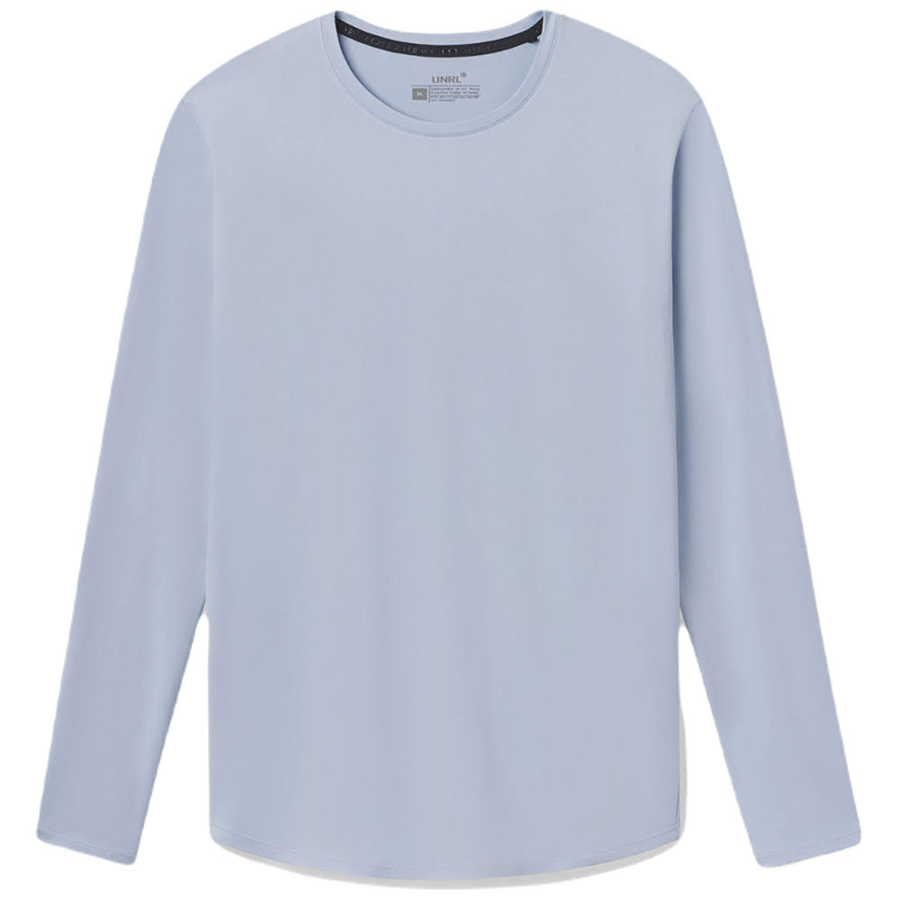 UNRL Men's Stunning Sky Blue Ultra Long Sleeve Shirt