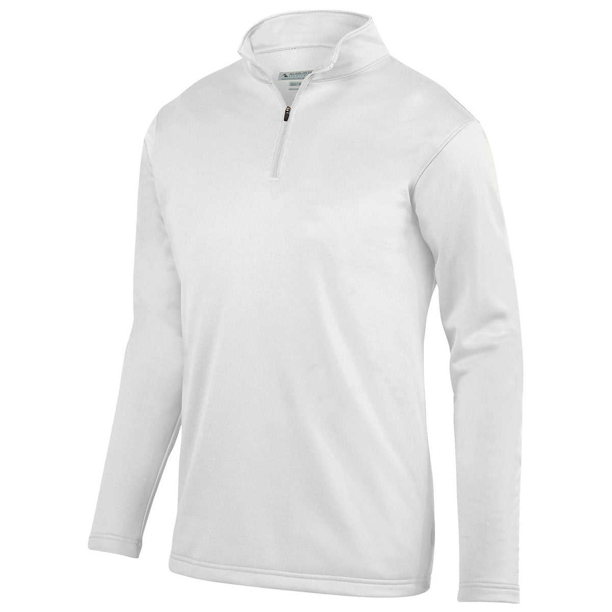 Augusta Sportswear Men's White Wicking Fleece Quarter-Zip Pullover - A Stylish and Comfortable Choice