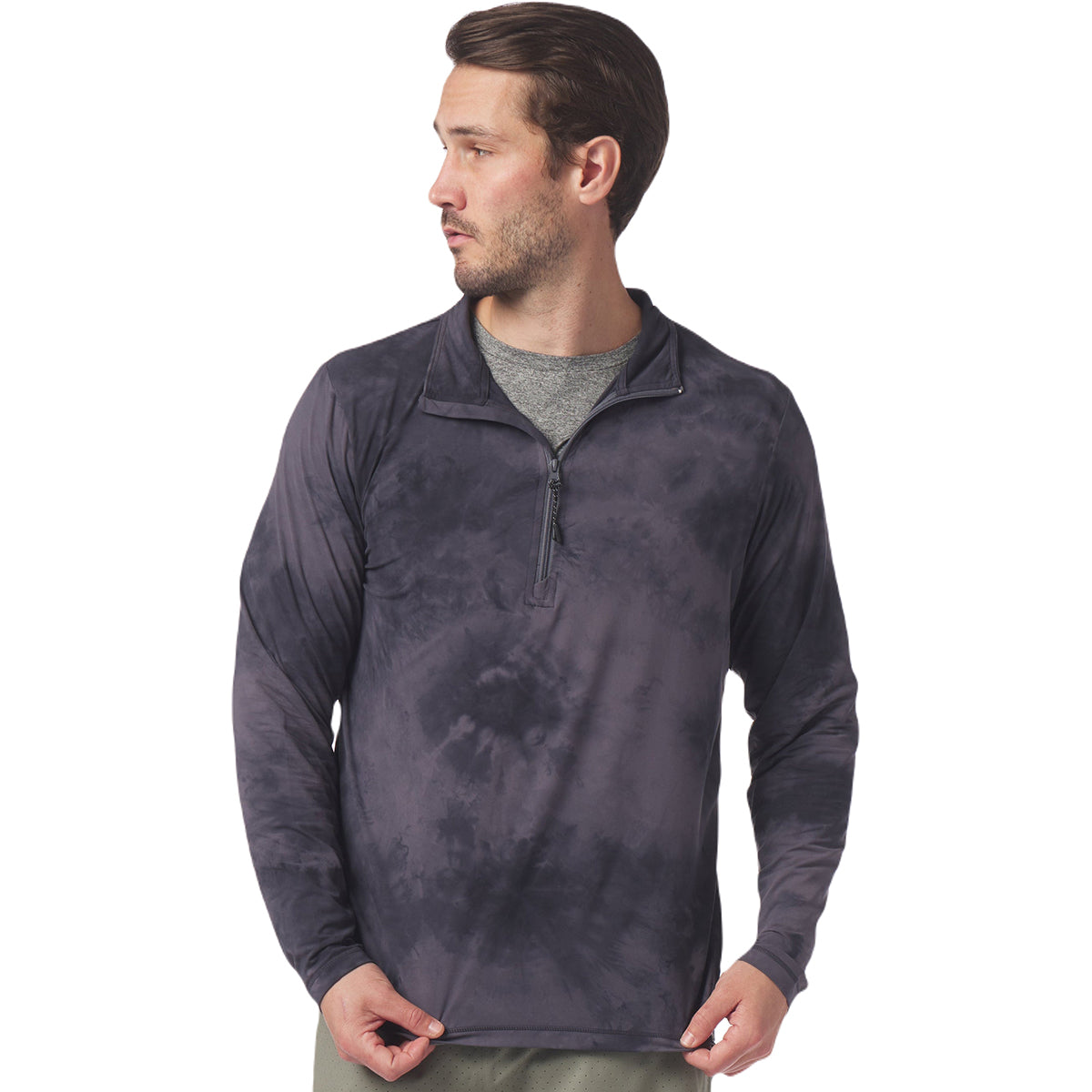 Glyder Men's Stylish Black Stone Dye Tahoe 1/4 Zip - Ideal Employee Gift