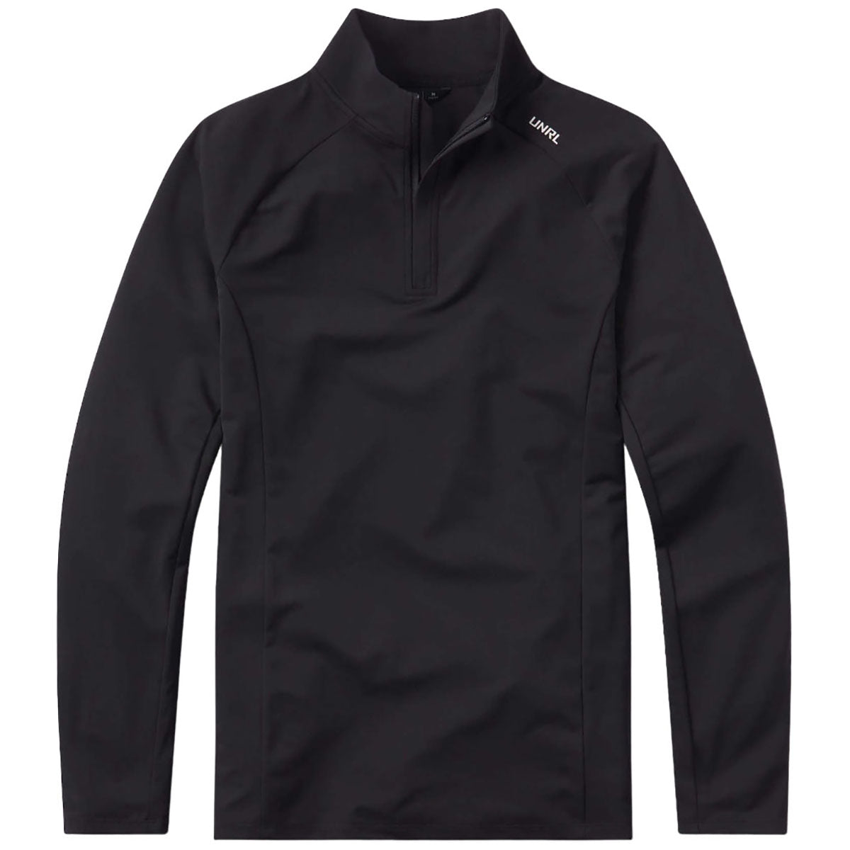 UNRL Men's Stylish Black Highlands Quarter Zip - The Ultimate Performance Top