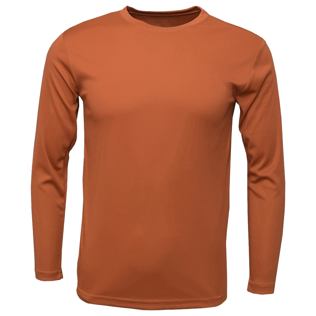 BAW Men's Texas Orange Xtreme Tek Long Sleeve Promotional Shirt
