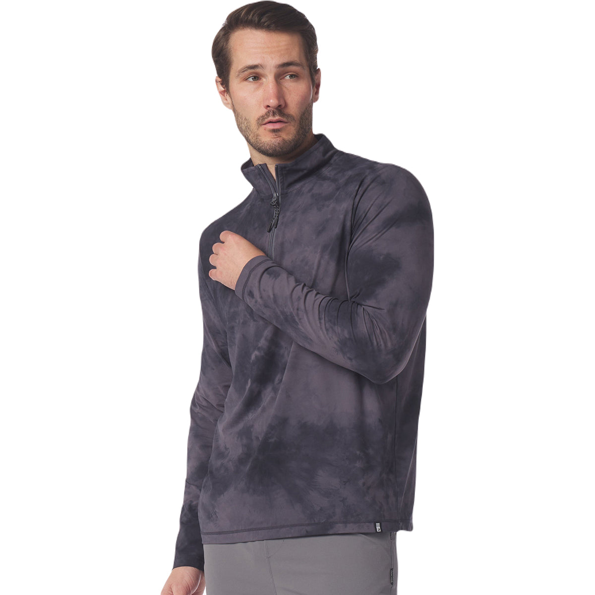 Glyder Men's Stylish Black Stone Dye Tahoe 1/4 Zip - Ideal Employee Gift