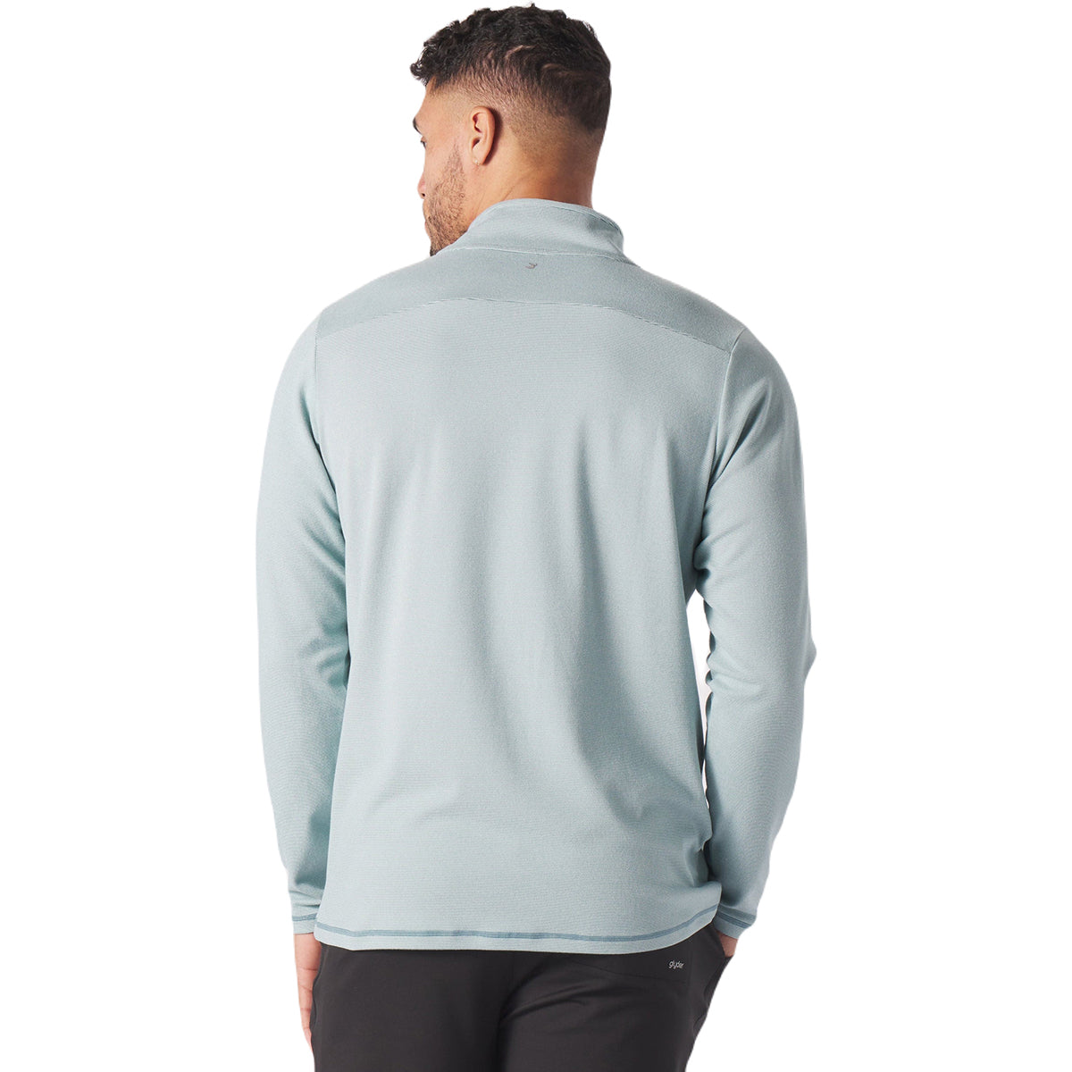 Glyder Men's Lagoon/White Stripe Tahoe 1/4 Zip: A Stylish Employee Gift