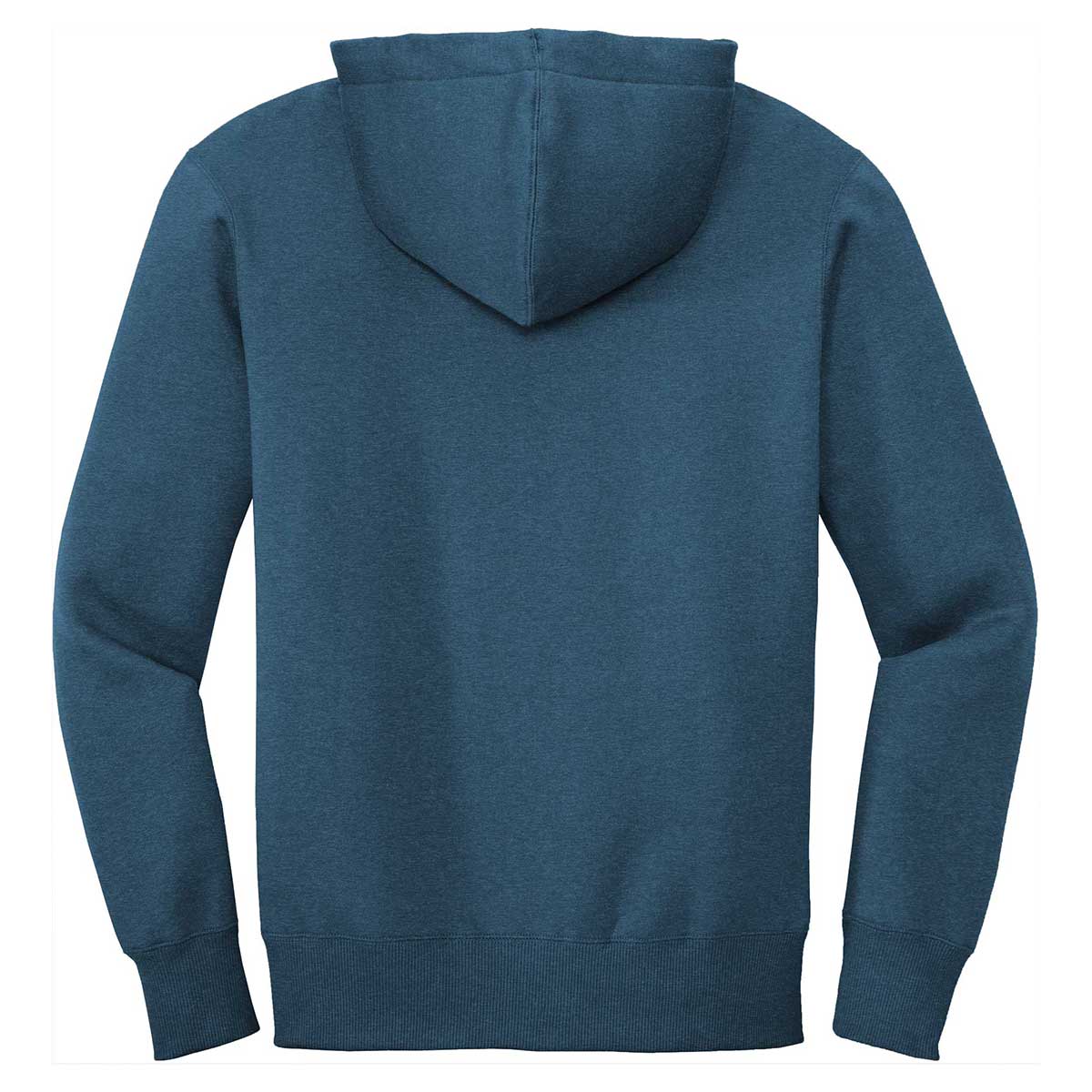 District Men's Stunning Poseidon Blue Perfect-Weight Fleece Full-Zip Hoodie