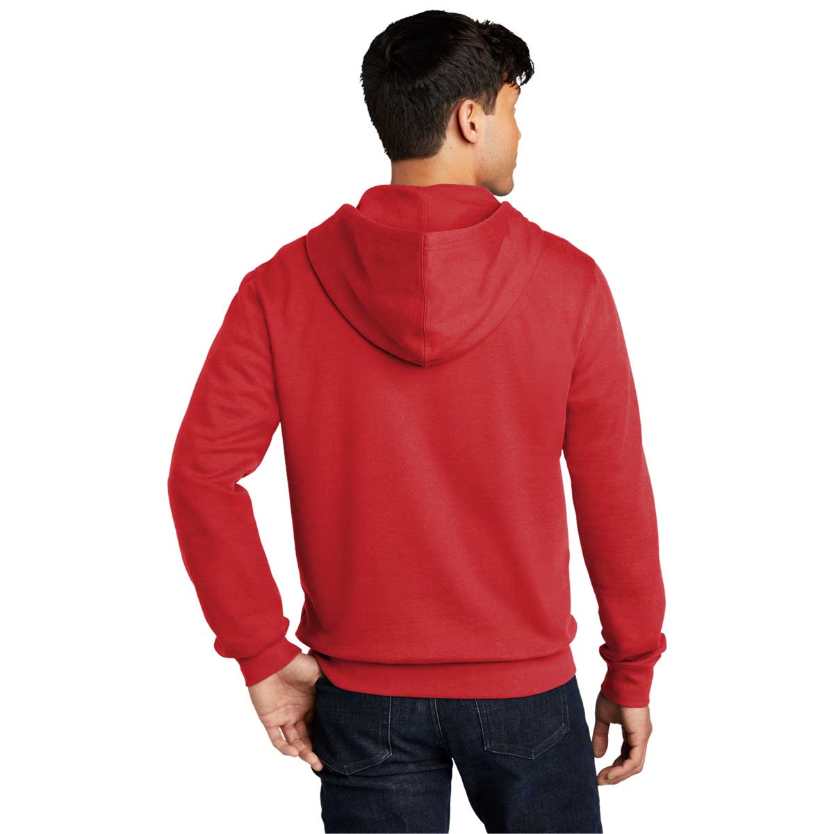 District Men's Stunning Red V.I.T. Fleece Full-Zip Hoodie