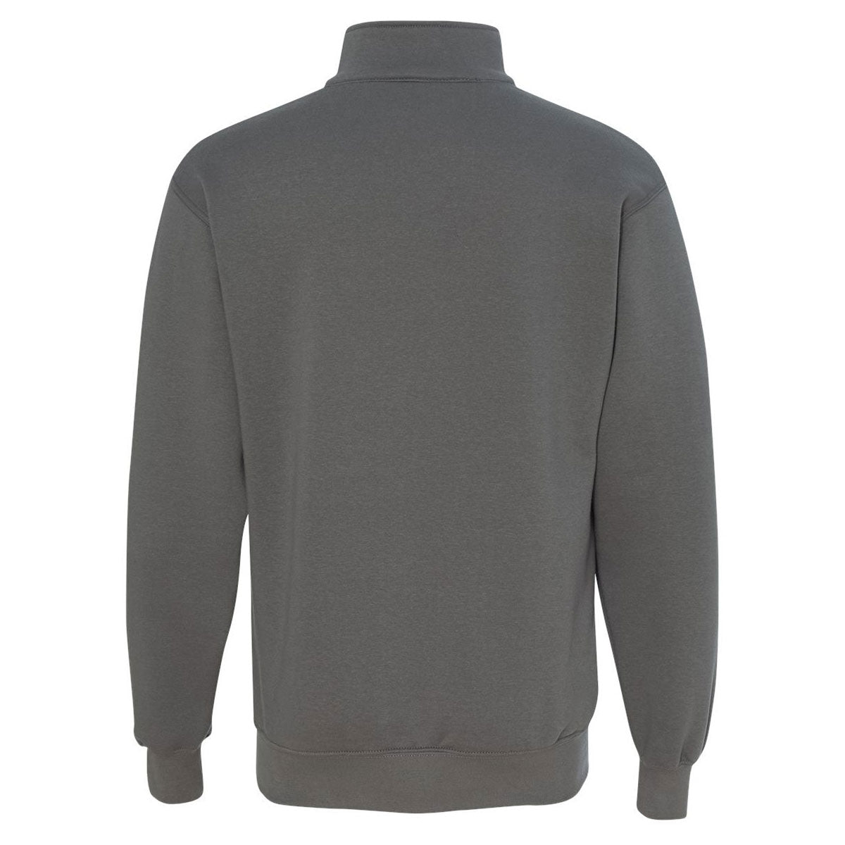 Bayside Men's Charcoal USA-Made Quarter Zip Pullover: The Ultimate Customizable Sweatshirt