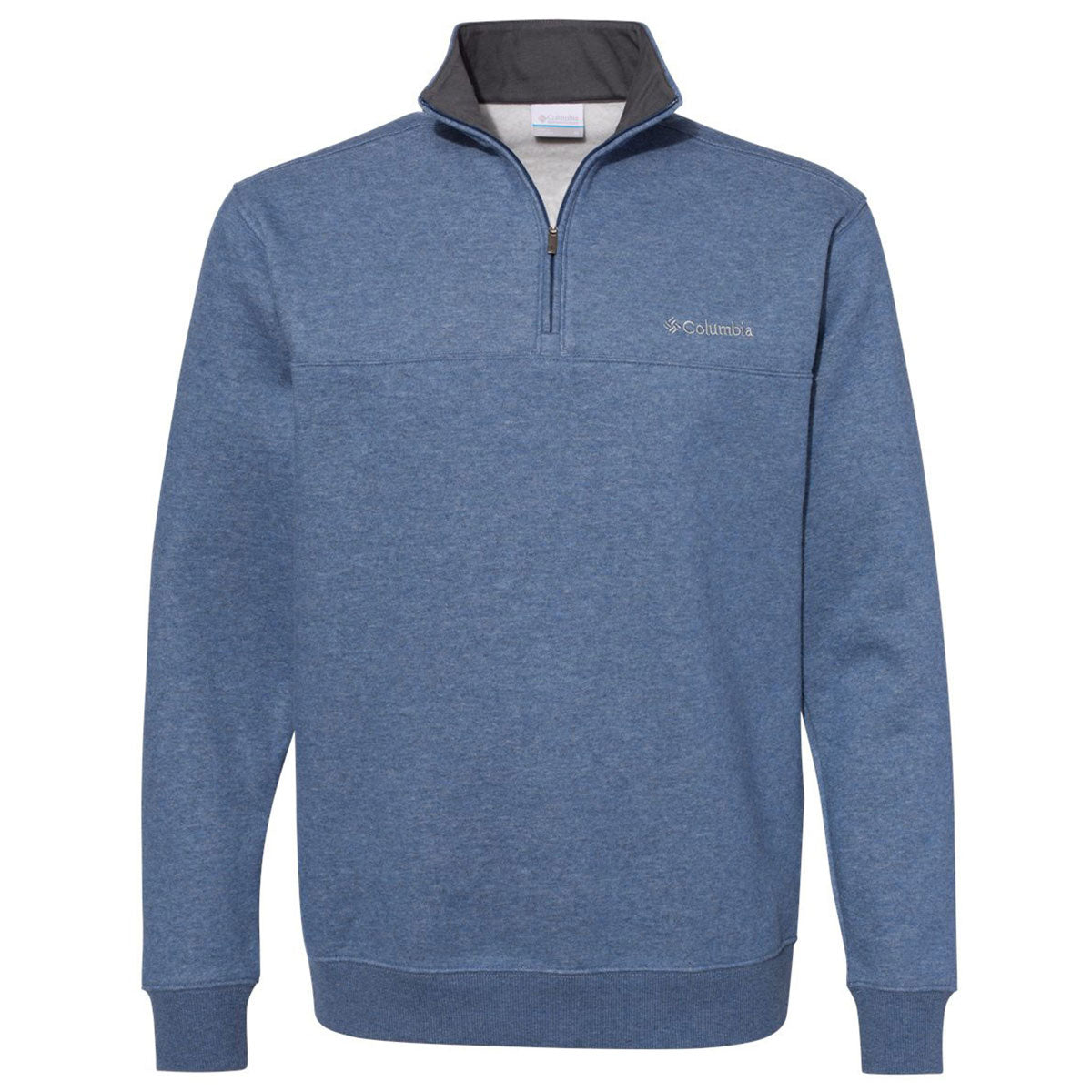 Columbia Men's Carbon Heather Hart Mountain Stylish Half-Zip Sweatshirt