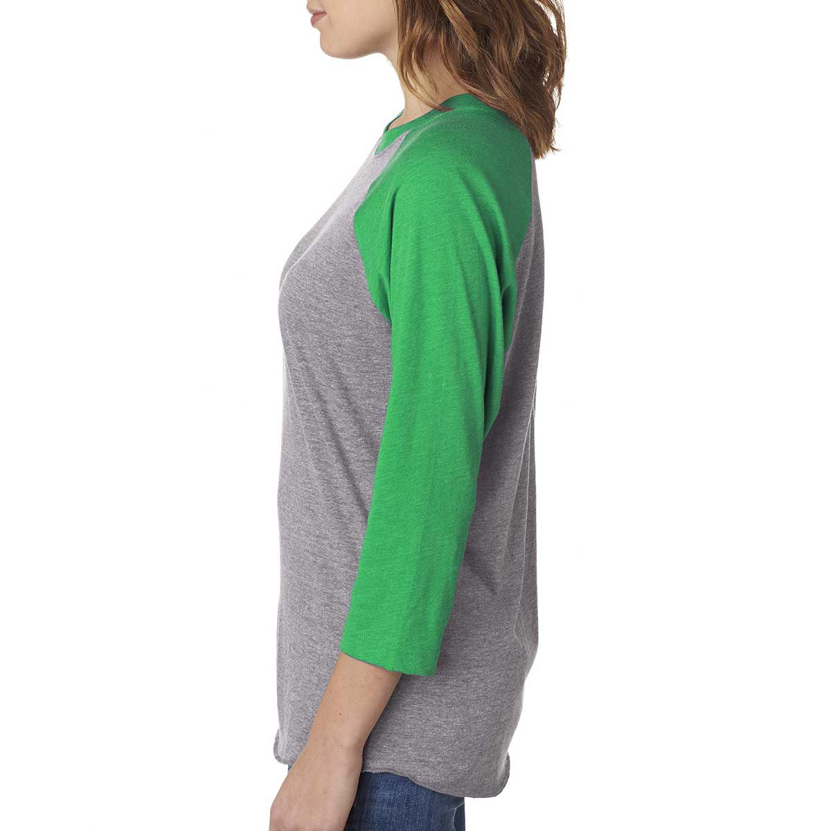 Next Level Unisex Envy Premium Heather Triblend 3/4-Sleeve Raglan Tee: Stand Out with Style!