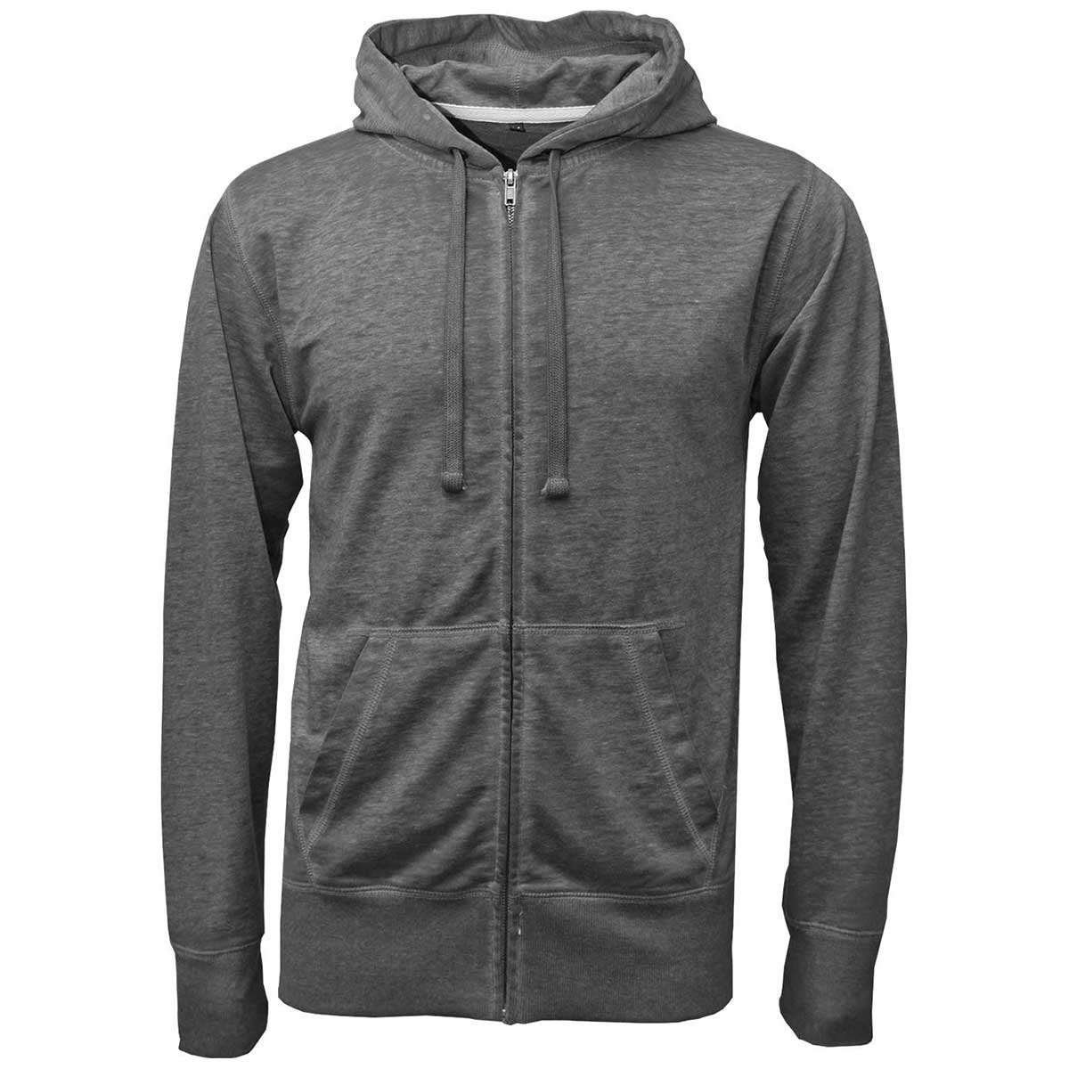 BAW Men's Stylish Vintage Black Burn-Out Full Zip Jacket