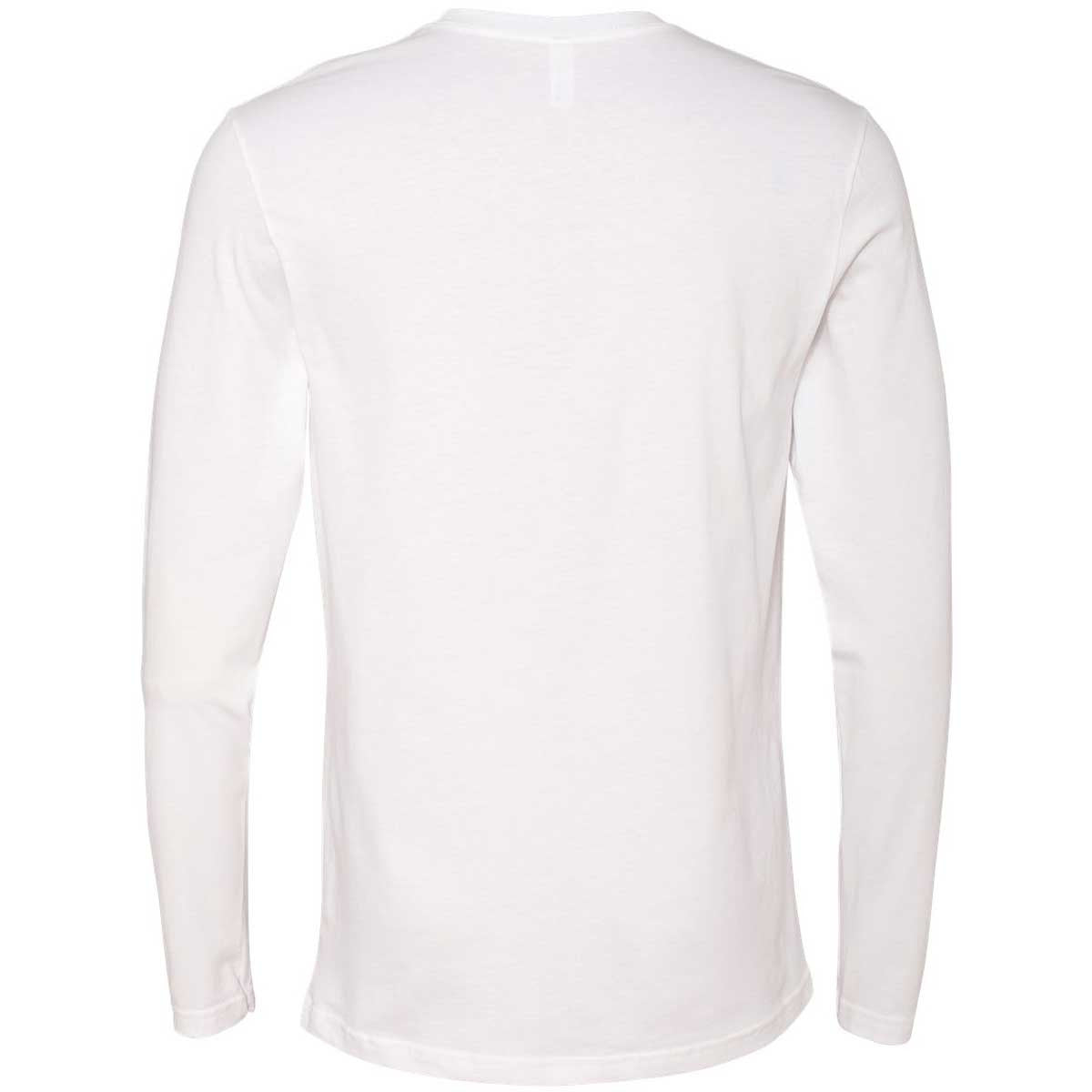 Next Level Men's Premium White Fitted Long-Sleeve Crew Tee - The Ultimate Warmth!