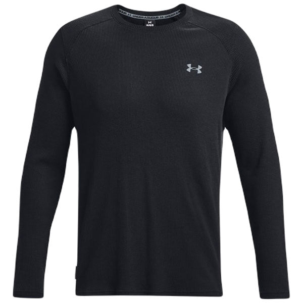 Under Armour Men's Black/Pitch Grey Waffle Max Crew - The Ultimate Warmth for Men