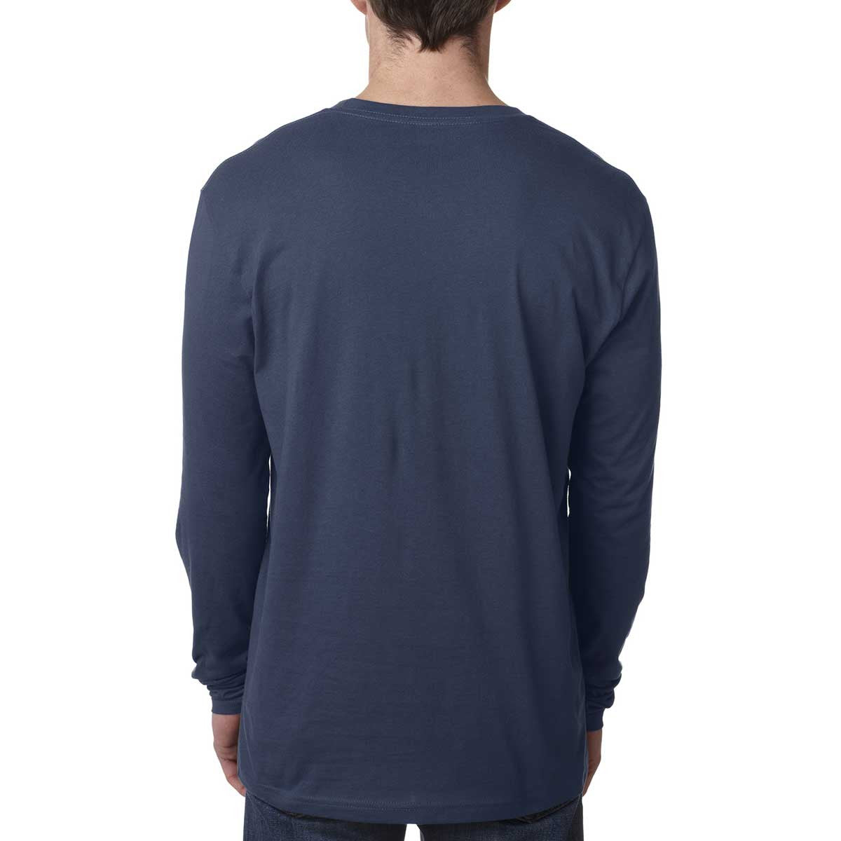 Next Level Men's Indigo Premium Fitted Long-Sleeve Crew Tee - A Must-Have!