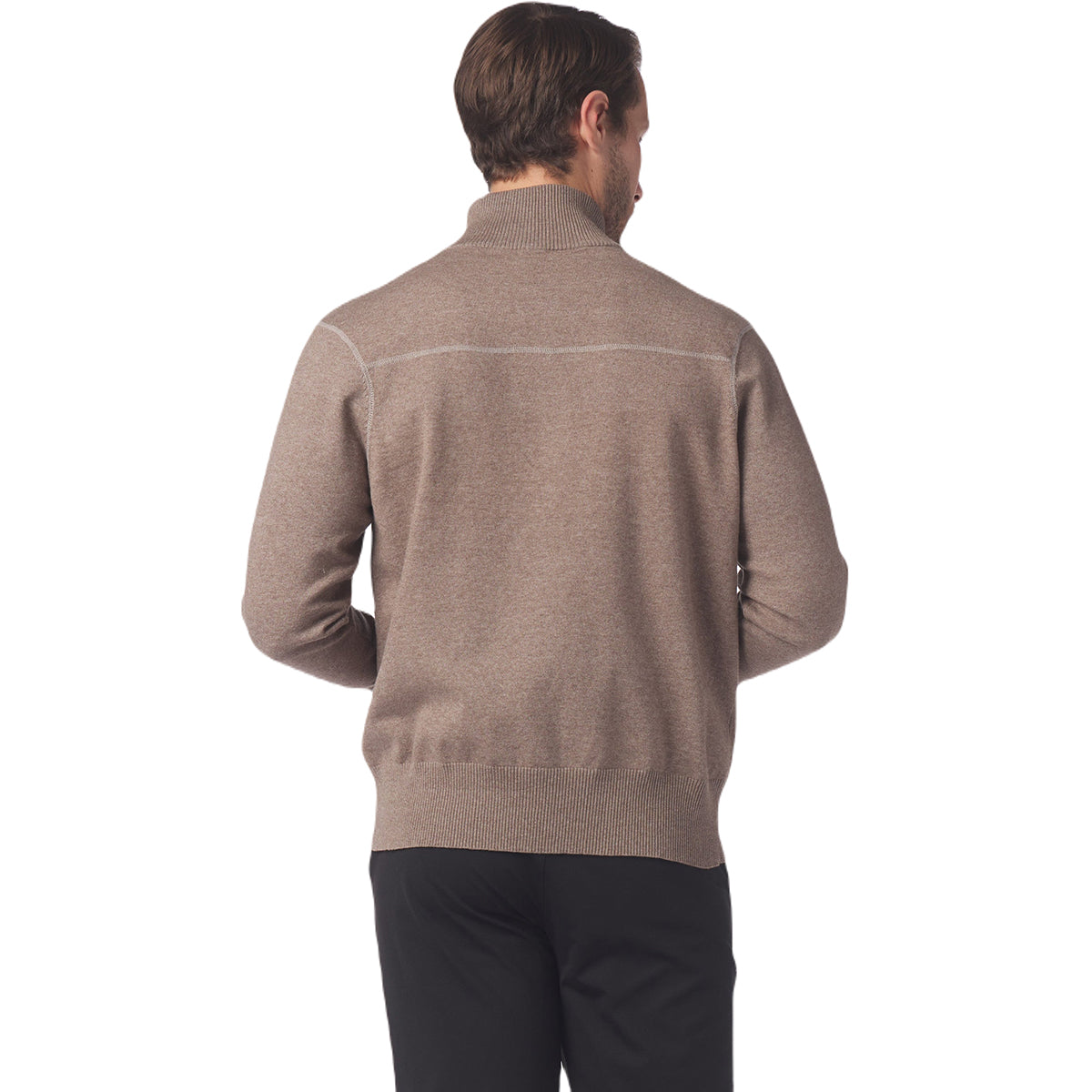 Glyder Men's Mocha Heather Ace 1/4 Zip: A Stylish and Comfortable Sweater