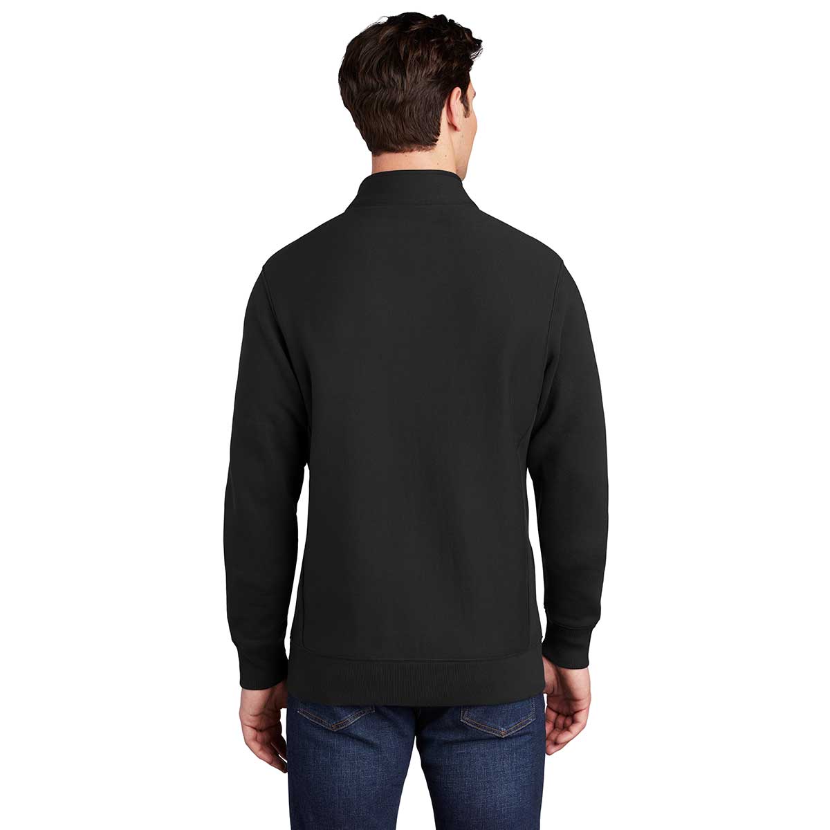 Sport-Tek Men's Stylish Black Super Heavyweight Full-Zip Sweatshirt