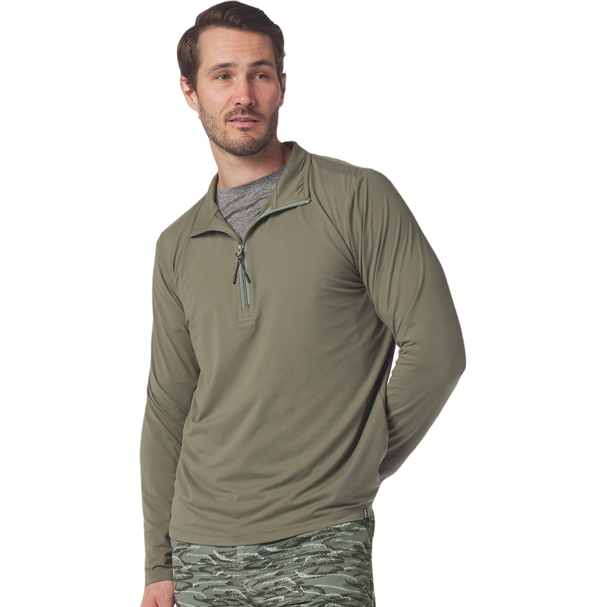 Glyder Men's Stylish Moss Tahoe 1/4 Zip - Ideal Employee Gift
